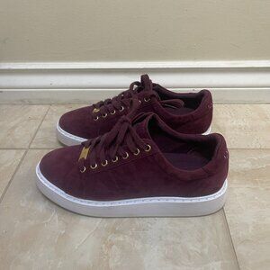 Lauren Ralph Lauren Angeline Leather Suede Sneakers Size 7